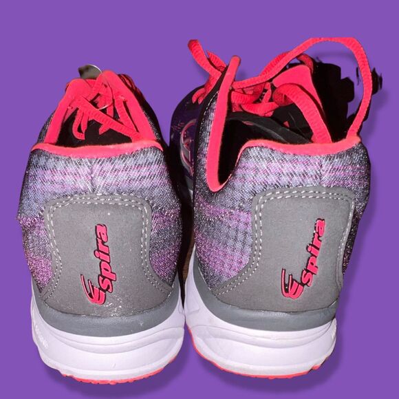 Spira Women's Vento Training Shoes With Springs Ortho Running Purple/Pink Size 1 - Picture 4 of 7